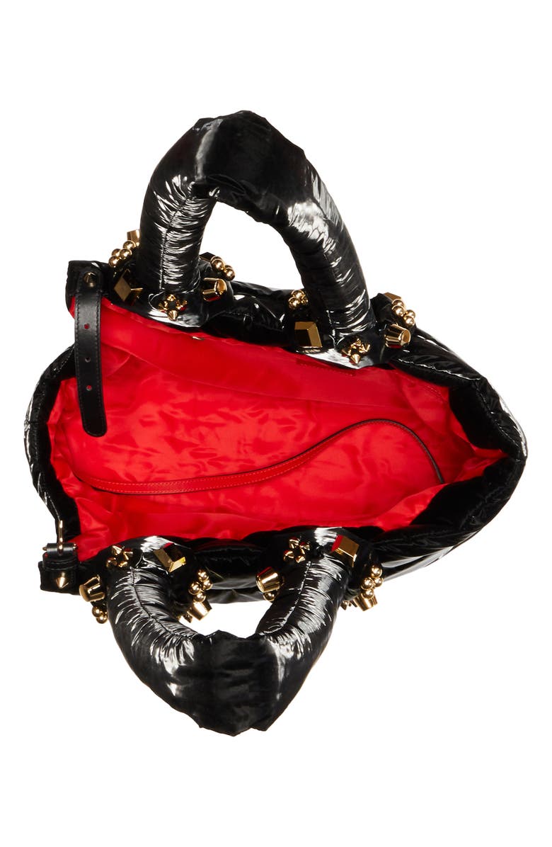 Christian Louboutin Cabawouaf Spikes Pet Carrier, Alternate, color, 