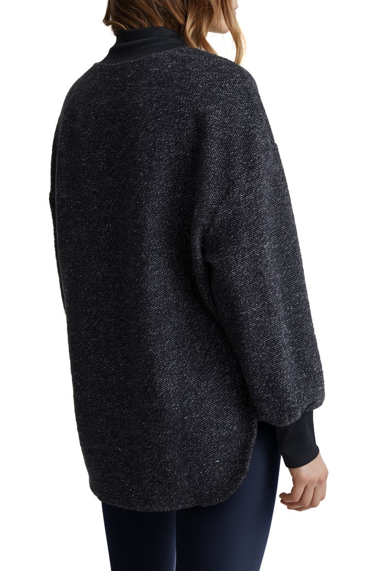 Sullivan Marled Tunic Sweatshirt, Alternate, color, CHARCOAL MARL