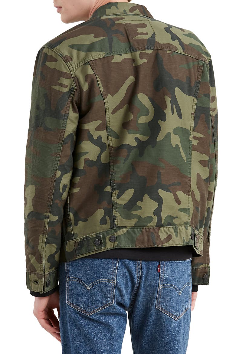 Levi's® The Trucker Camo Jacket, Alternate, color, PHALAROPE CAMO