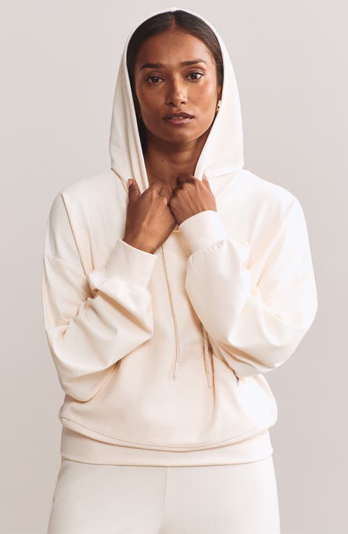 Rhone Ripple Hoodie In Cream