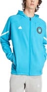 adidas Men's adidas Blue Charlotte FC 2024 Anthem Travel Raglan Sleeve Full-Zip Jacket
