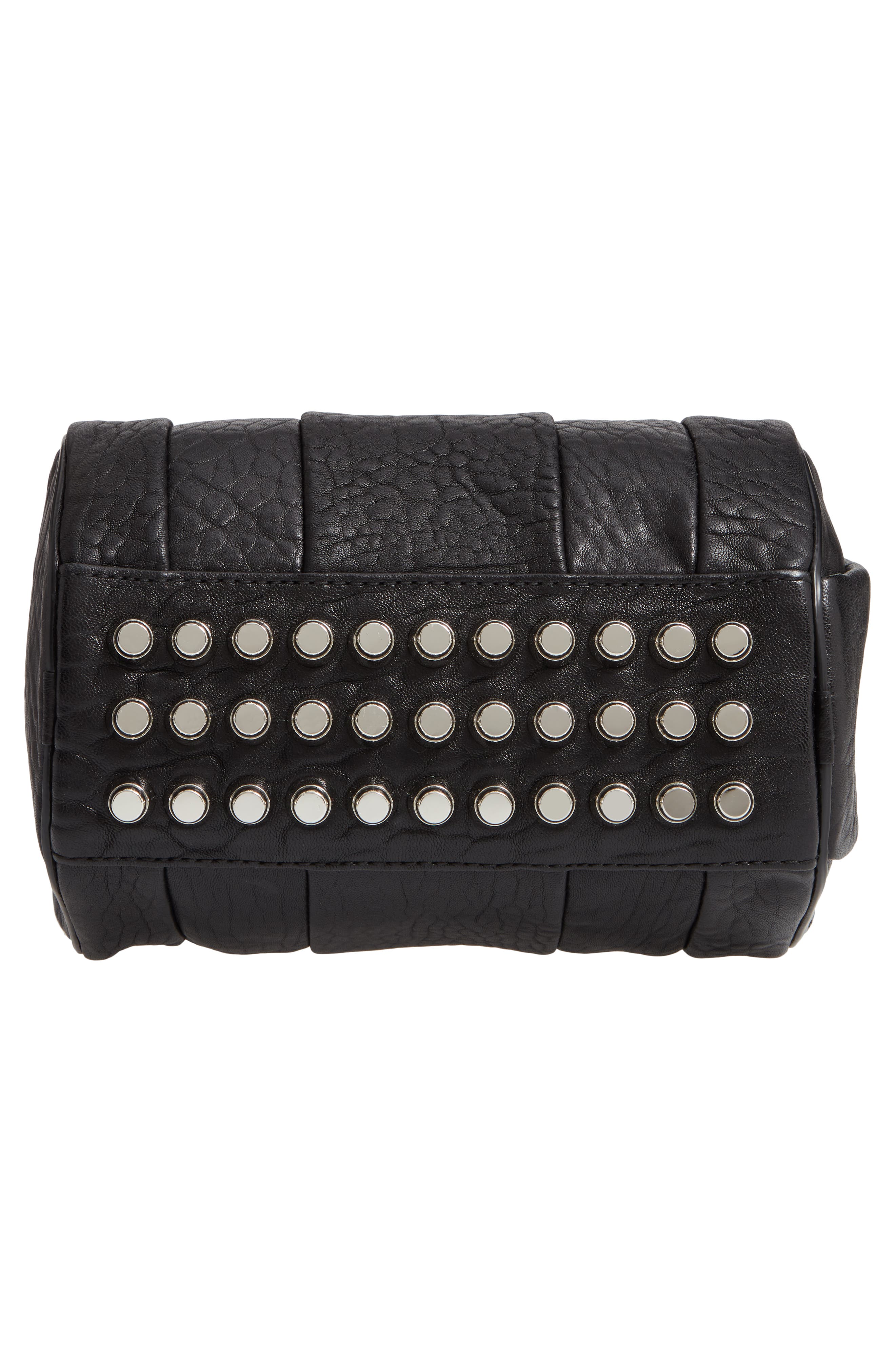 Alexander Wang Mini Rockie - Nickel Lambskin Leather Satchel, Alternate, color, 