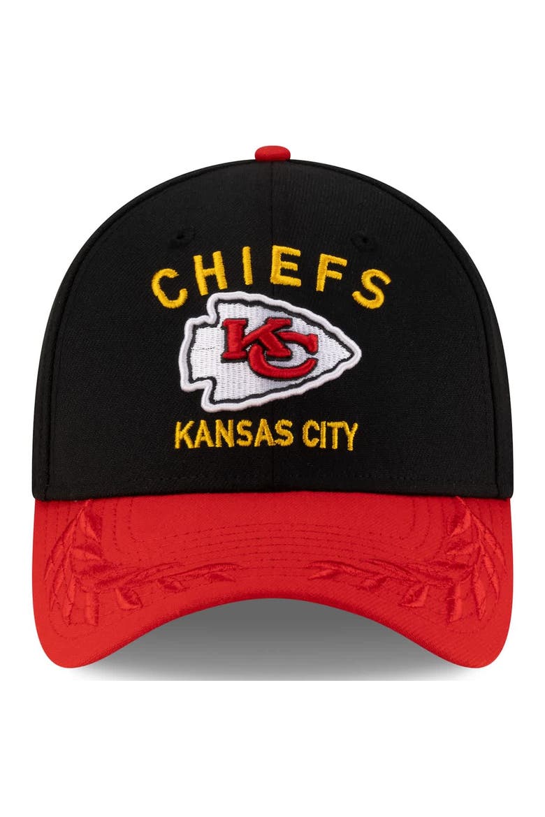 Men's New Era  Black/Red Kansas City Chiefs 2025 NFL Draft 39THIRTY Flex Hat, Alternate, color, Black