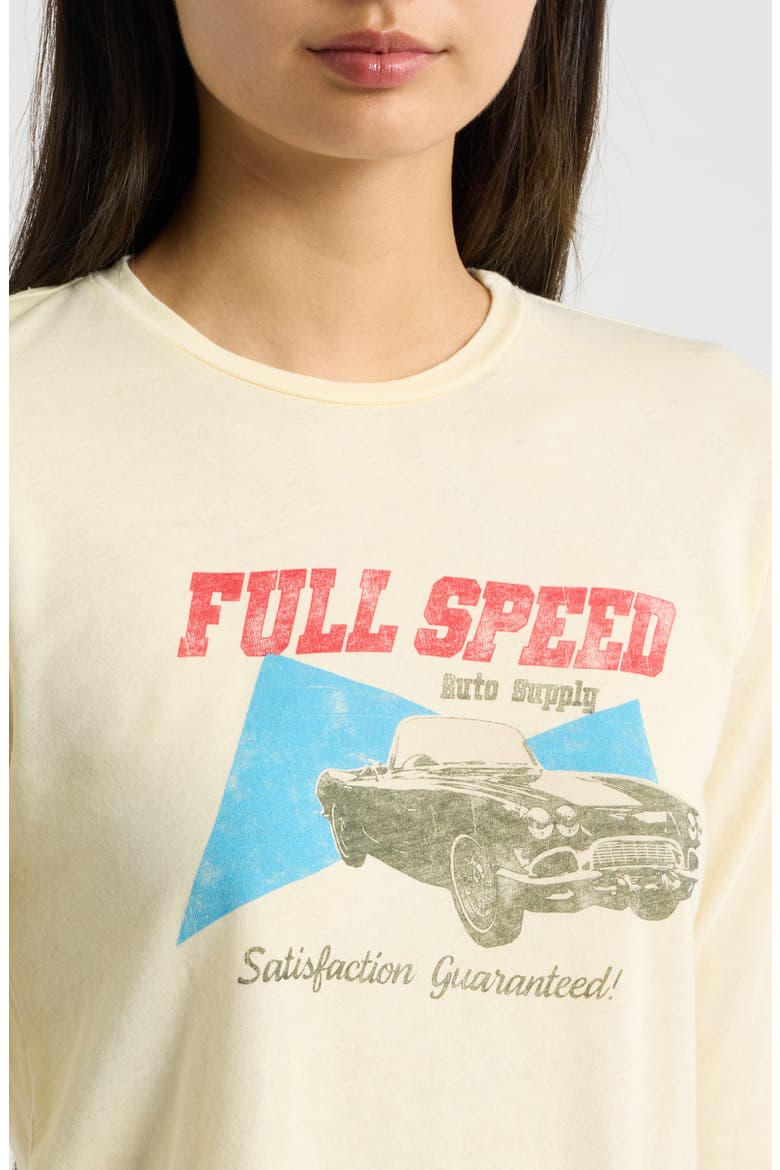 Full Speed Auto Supply Graphic Burnout Tee, Alternate, color, SHEER YELLOW