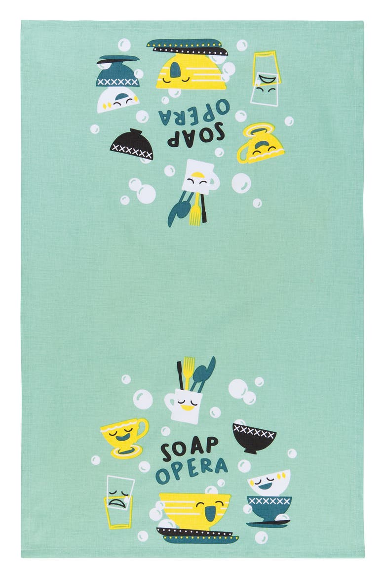 Soap Opera Set of 2 Tea Towels, Alternate, color, SOAP OPERA