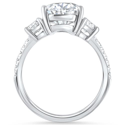 Bliss Diamond Certified 3 1/4ct Oval Diamond Engagement Ring 14k Gold Lab Grown In 14k Yellow Gold