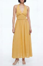 Love By Design Nina Patterned Halter Maxi Dress