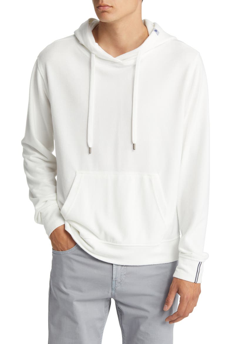 Performance Flannel Pullover Hoodie, Main, color, WHITE