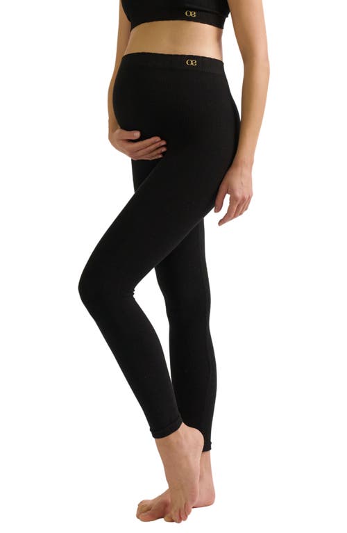 Cache Coeur Zoé Maternity Leggings In Black