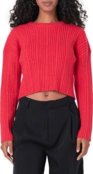 Endless Rose Sequin Crop Sweater