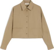 Weekend Max Mara Svago Boxy Cotton Button-Up Shirt