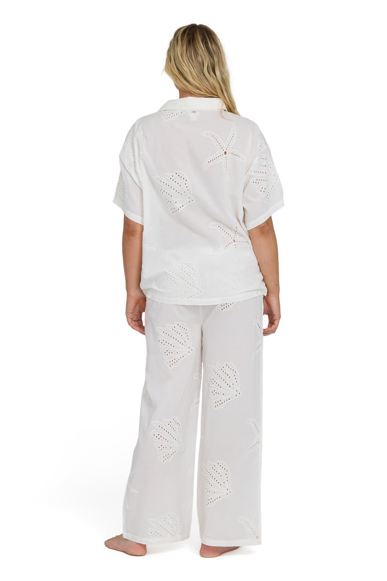 Beach Livin' Eyelet Cover-Up Drawstring Pants, Alternate, color, SALT CRYSTAL