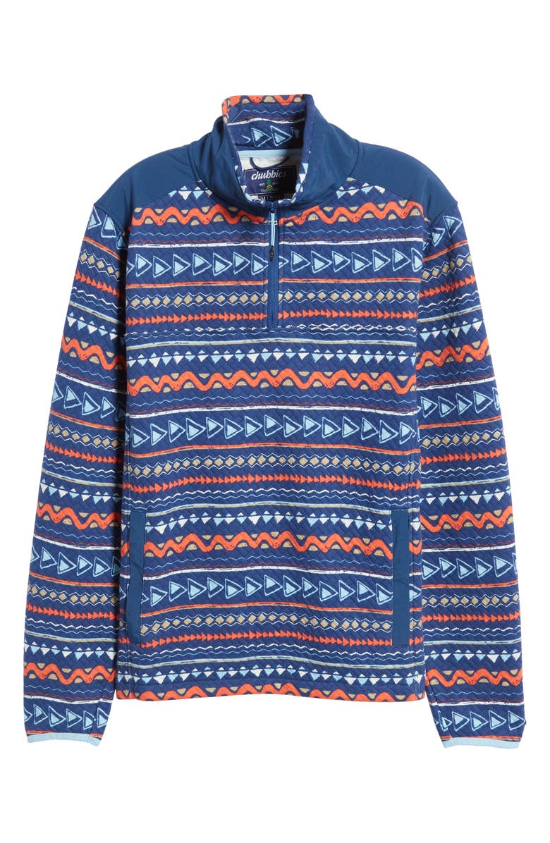 Chubbies Quilted Quarter-Zip Pullover, Alternate, color, 