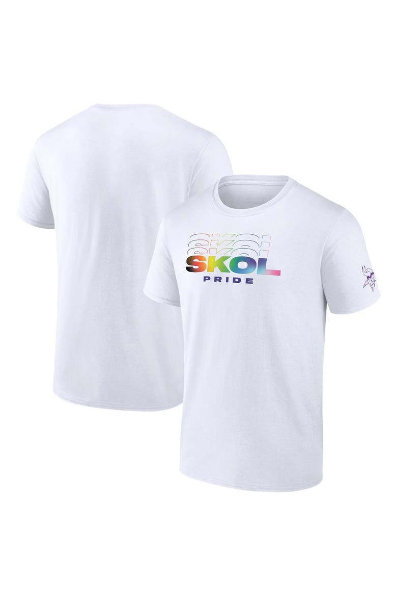 Men's Fanatics Branded White Minnesota Vikings SKOL Pride T-Shirt, Main, color, White