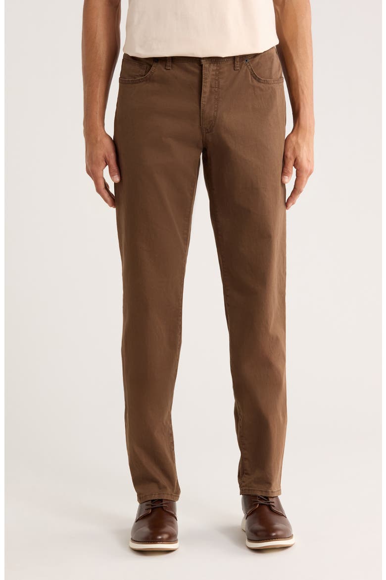 Cadiz Marathon Cotton Stretch Twill Straight Leg Pants, Main, color, MALT