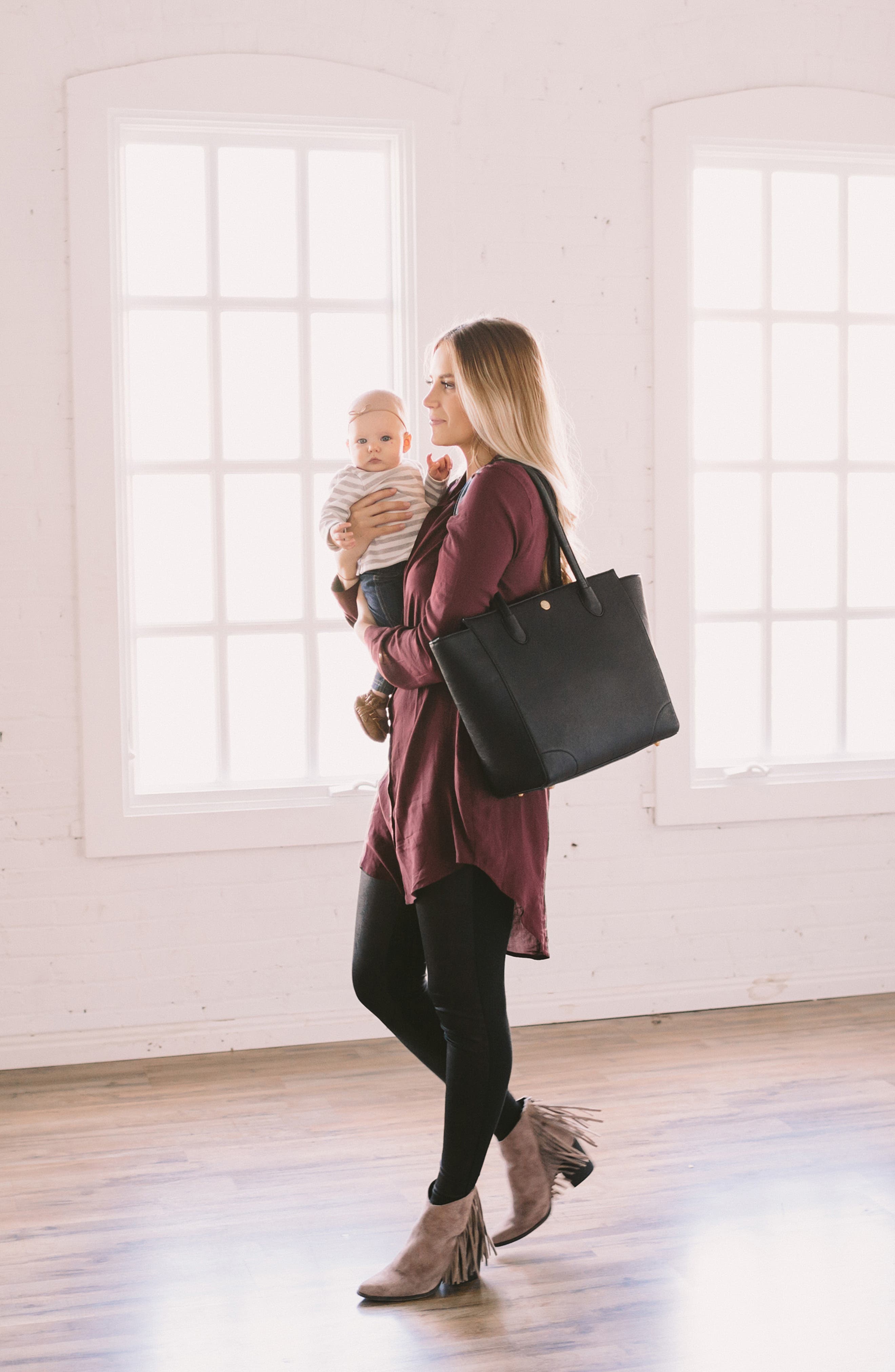 little unicorn 'Brookside' Diaper Tote, Alternate, color, 