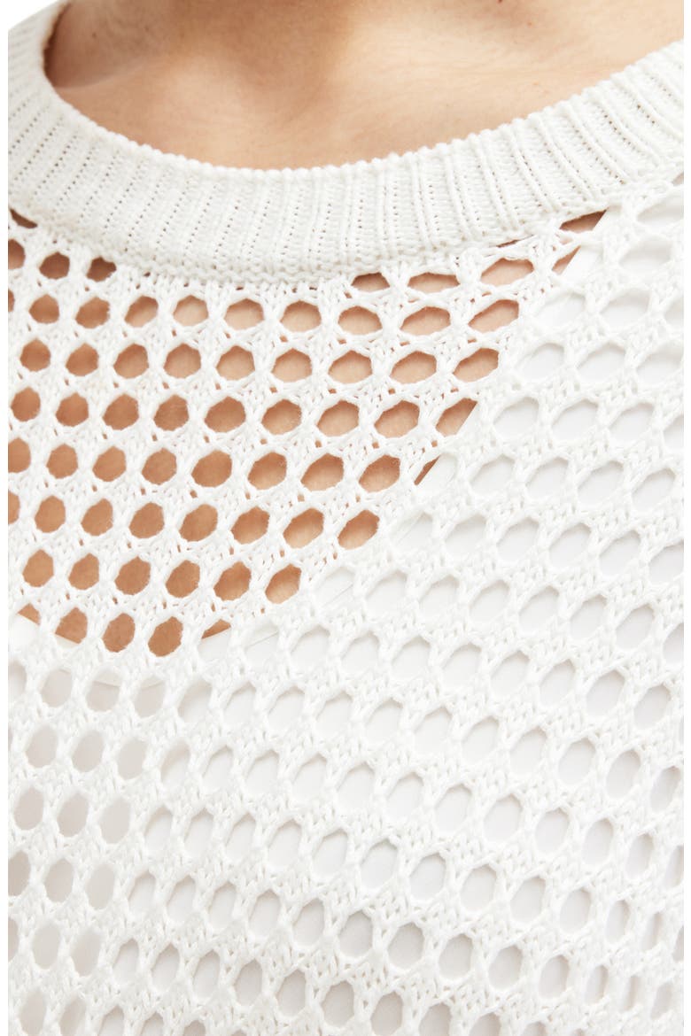 Paloma Open Stitch Dress, Alternate, color, CHALK WHITE