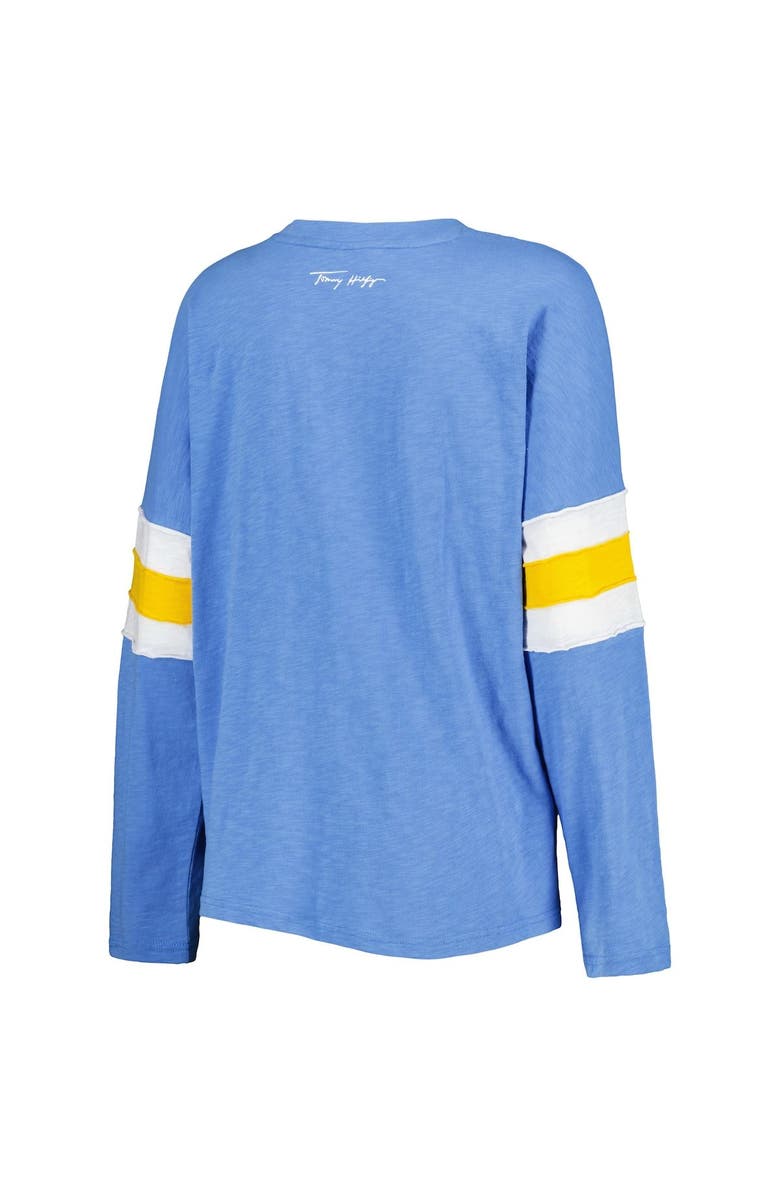 Tommy Hilfiger Women's Tommy Hilfiger Powder Blue Los Angeles Chargers Justine Long Sleeve Tunic T-Shirt, Alternate, color, 