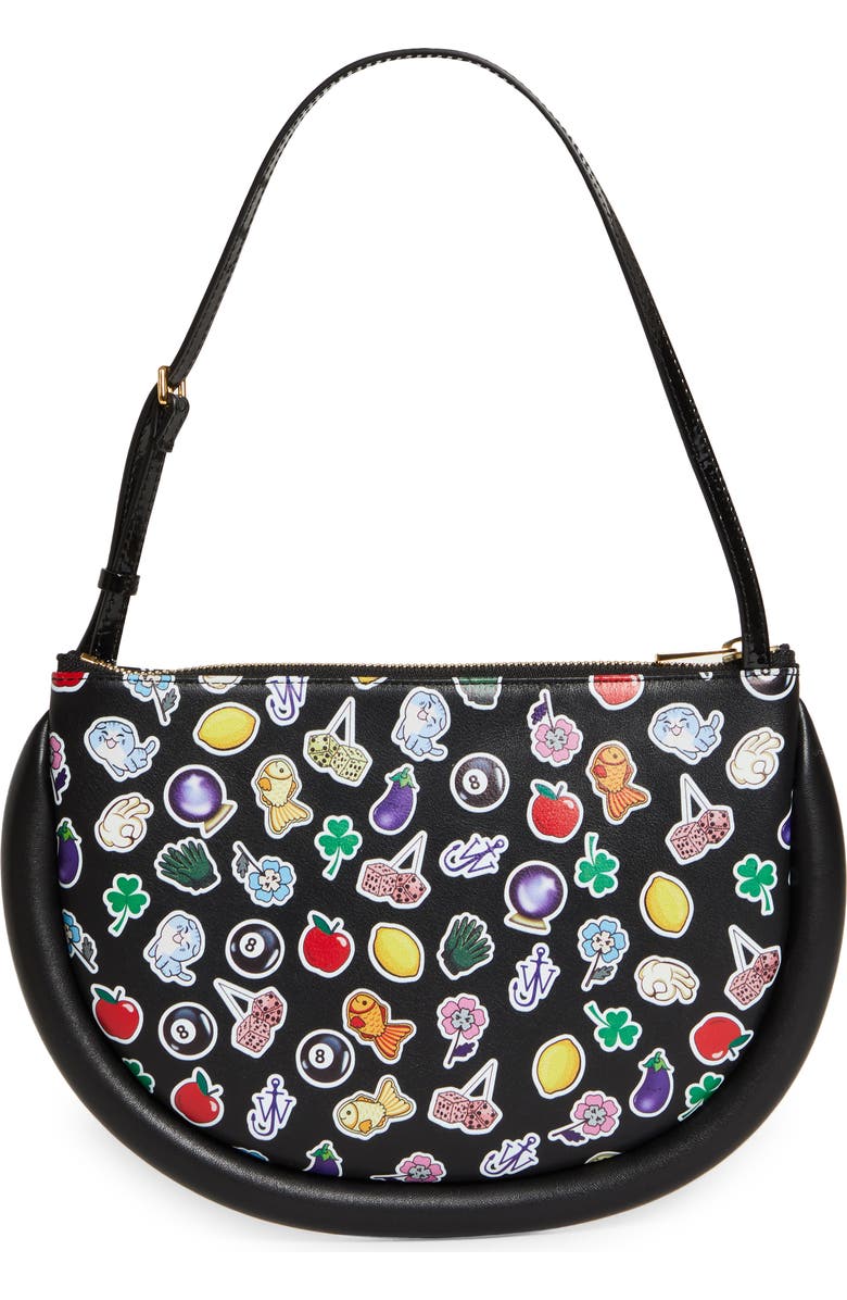JW Anderson Stickers Bumper Moon Shoulder Bag, Alternate, color,
