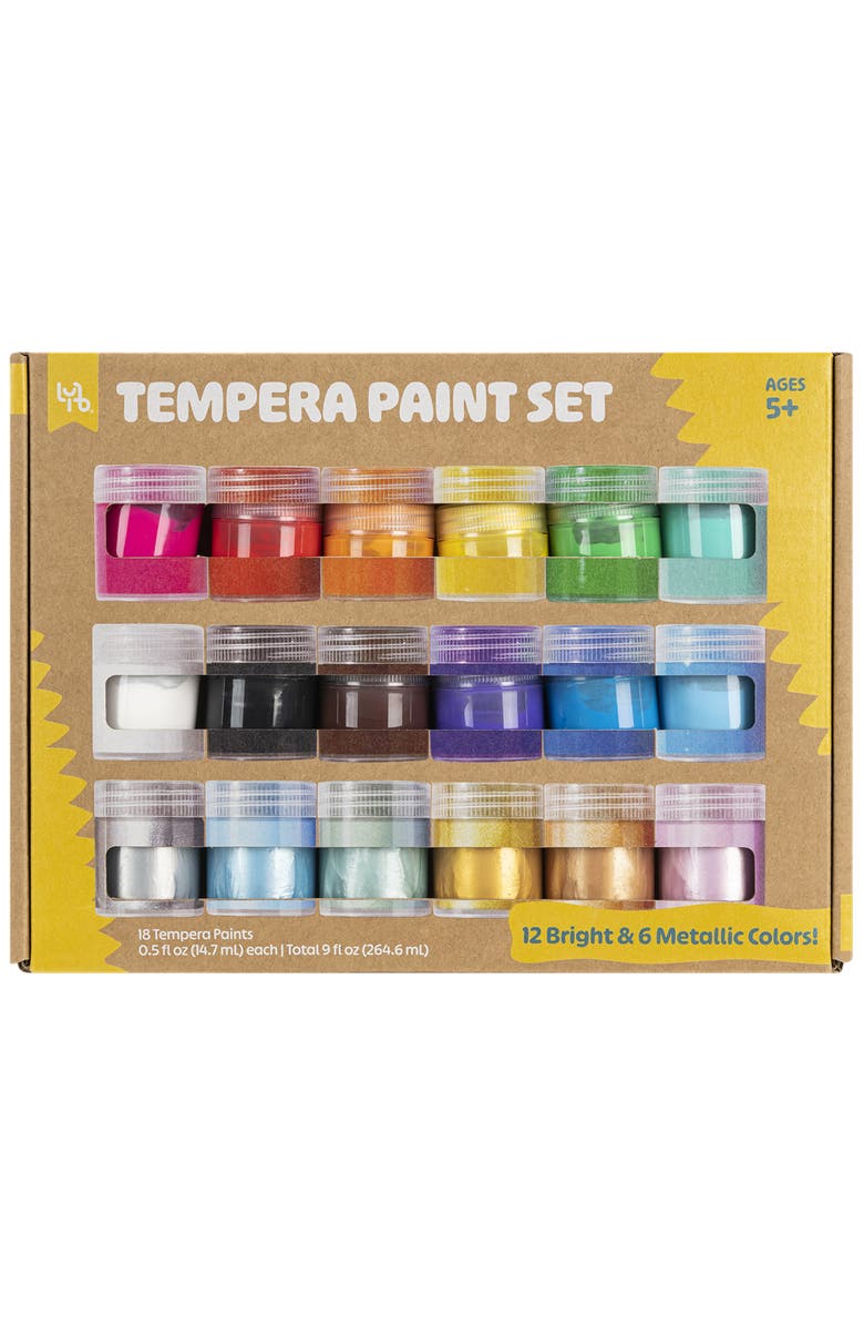 Little Yellow Bicycle Tempera Paint Set, Main, color, 