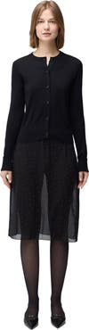 GOBI Mongolian Cashmere Cashmere Silk Buttoned Cardigan