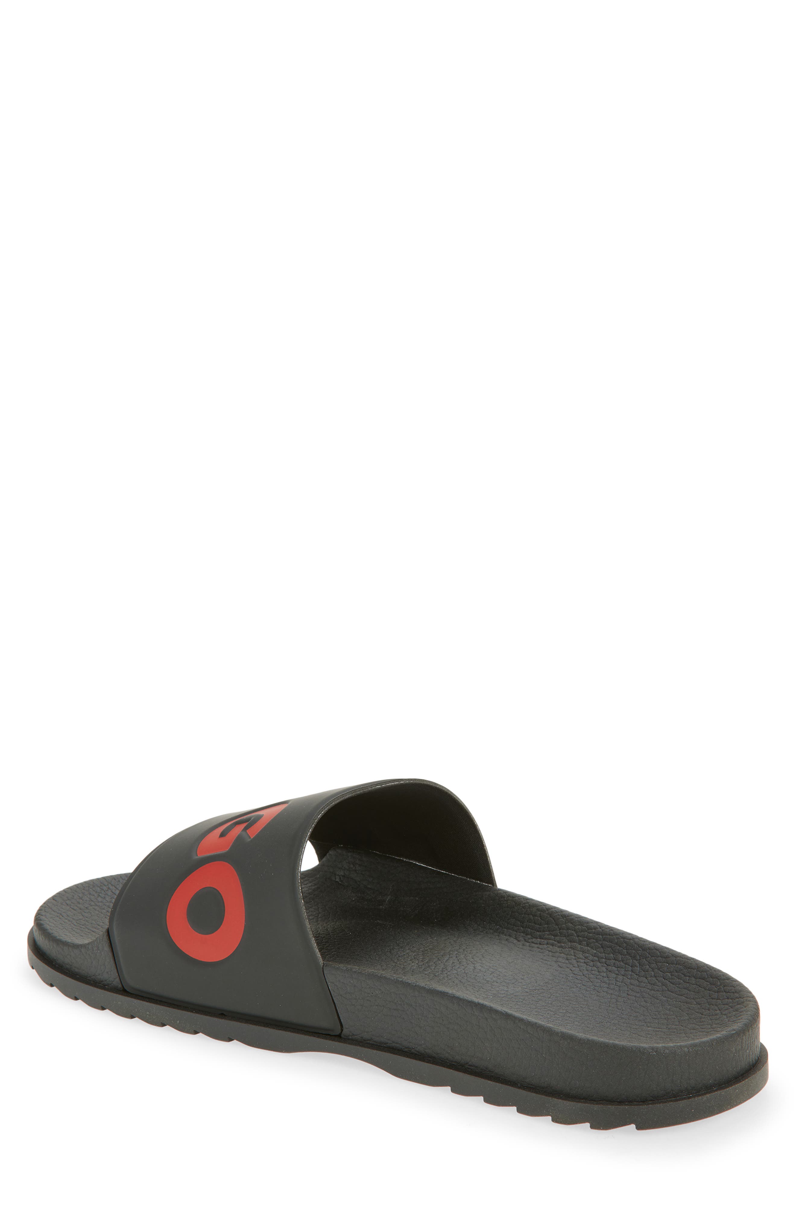 BOSS Logo Slide Sandal, Alternate, color, Black