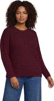 Lands' End Plus Size Drifter Crew Neck Sweater