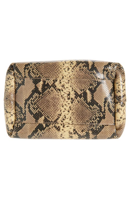 Dries Van Noten Python Print Leather Hobo Bag