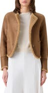 Akris punto Boxy Genuine Shearling Jacket