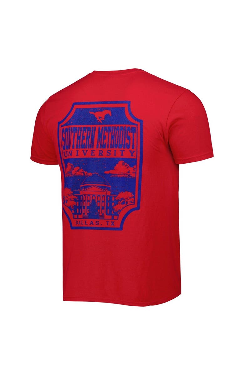 IMAGE ONE Men's Red SMU Mustangs Logo Campus Icon T-Shirt, Alternate, color, Red