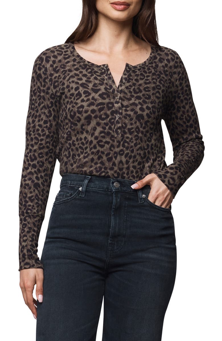 Splendid Forever Leopard Henley, Main, color, Leopard Print