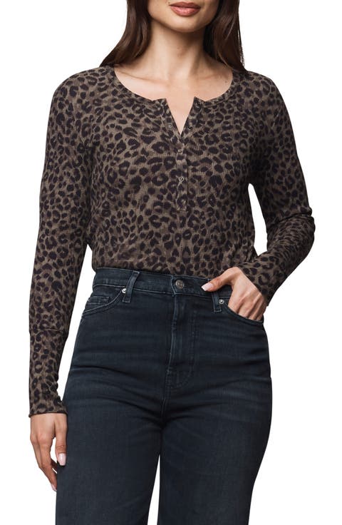 Forever Leopard Henley