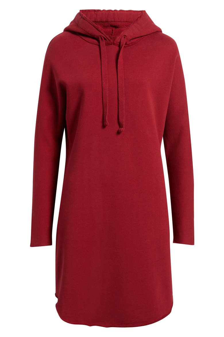 Mini James Hoodie Dress, Alternate, color, GARNET