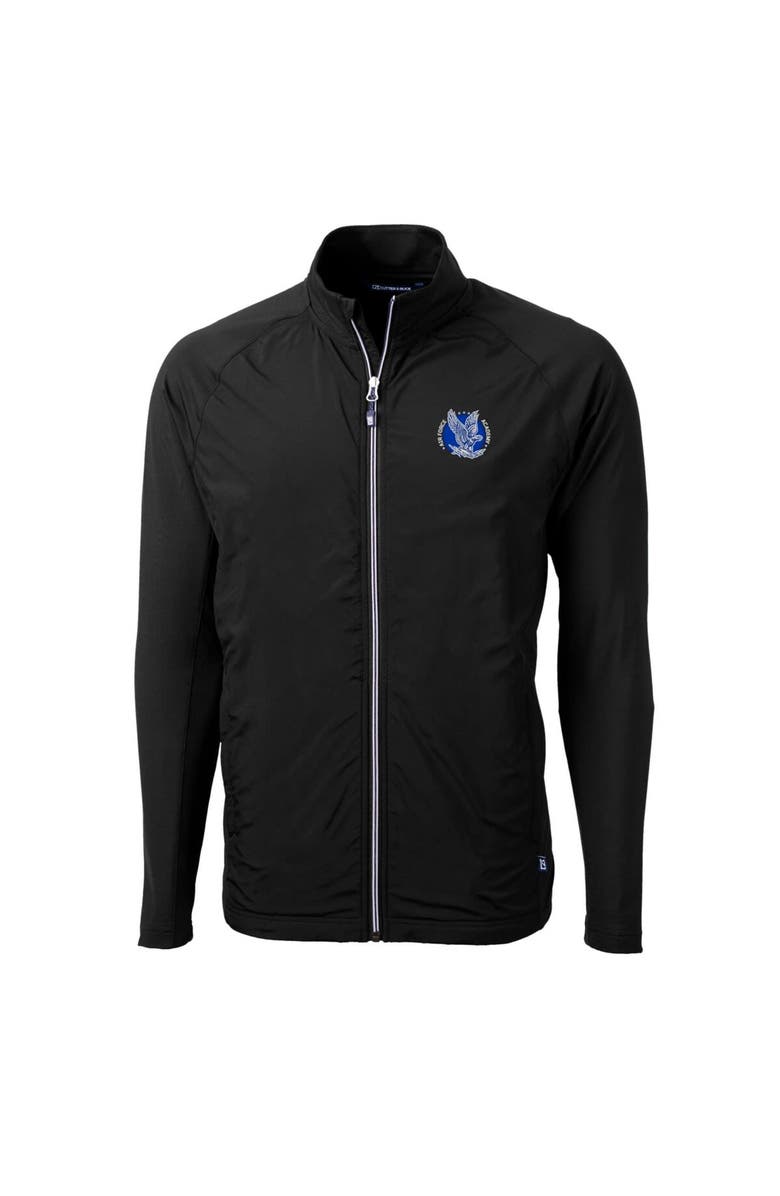 Cutter & Buck Men's Cutter & Buck Black Air Force Falcons Adapt Eco Knit Hybrid Recycled Full-Zip Jacket, Alternate, color, 