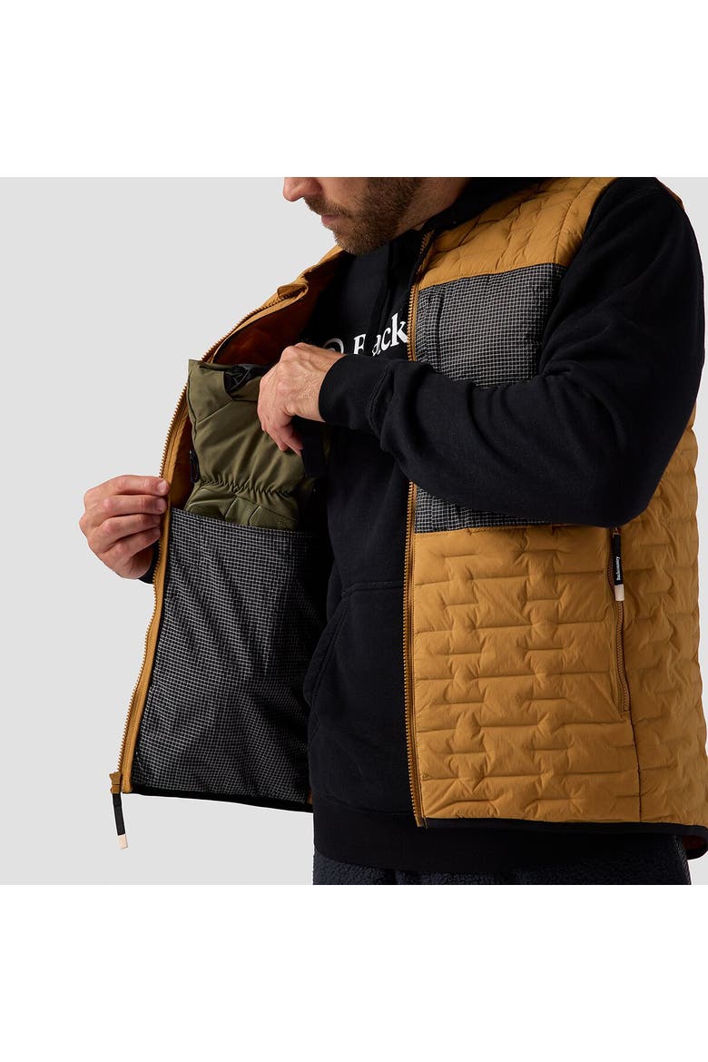 Peale Primaloft Stitch-Free Baffle Stretch Vest - Men's, Alternate, color, Bistre