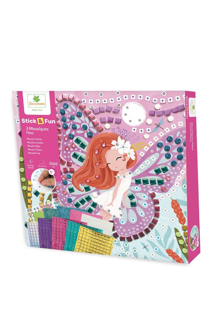 Stick'N Fun - S Mosaics Fairies - 5y+, Main, color, Multicolor