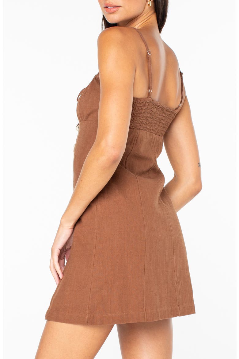 Somewhere Sunny Cotton Minidress, Alternate, color, TIRAMISU
