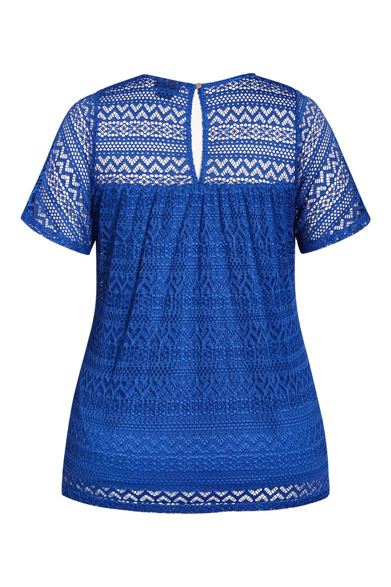 Women's Serenity Lace Top, Alternate, color, COBALT