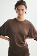 H&M Short-sleeved Fine-knit Top