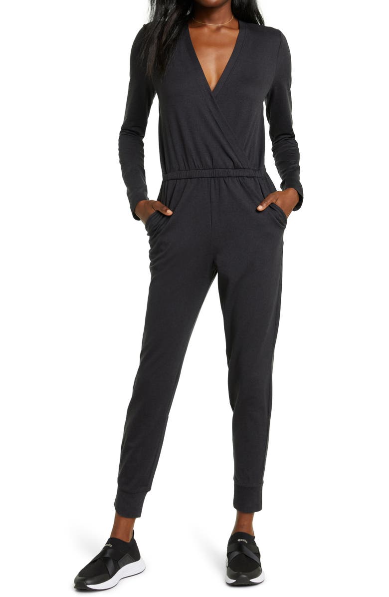 Zella Restore Long Sleeve Romper, Main, color,