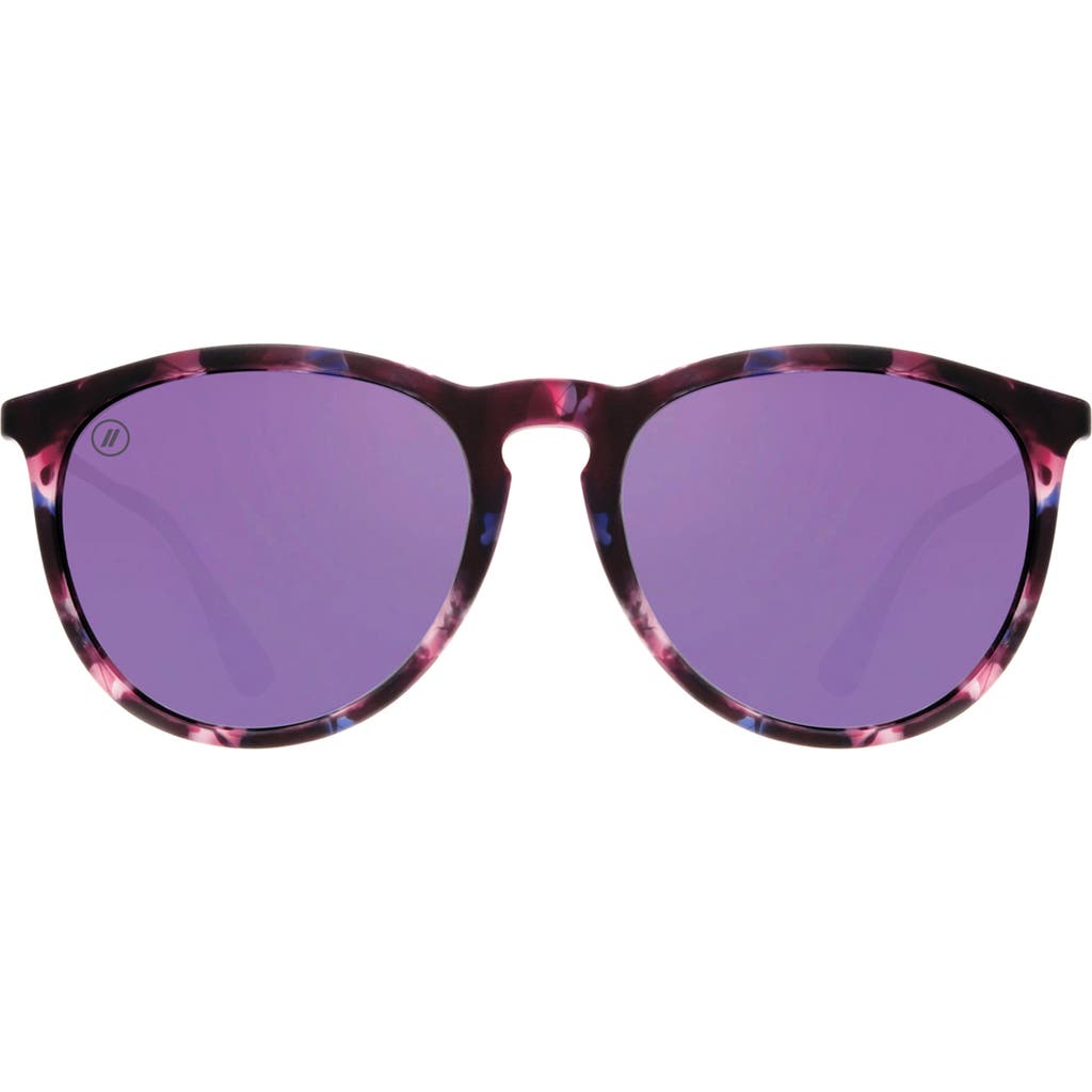 Blenders Eyewear 53.8mm North Park Polarized Round Sunglasses In Green