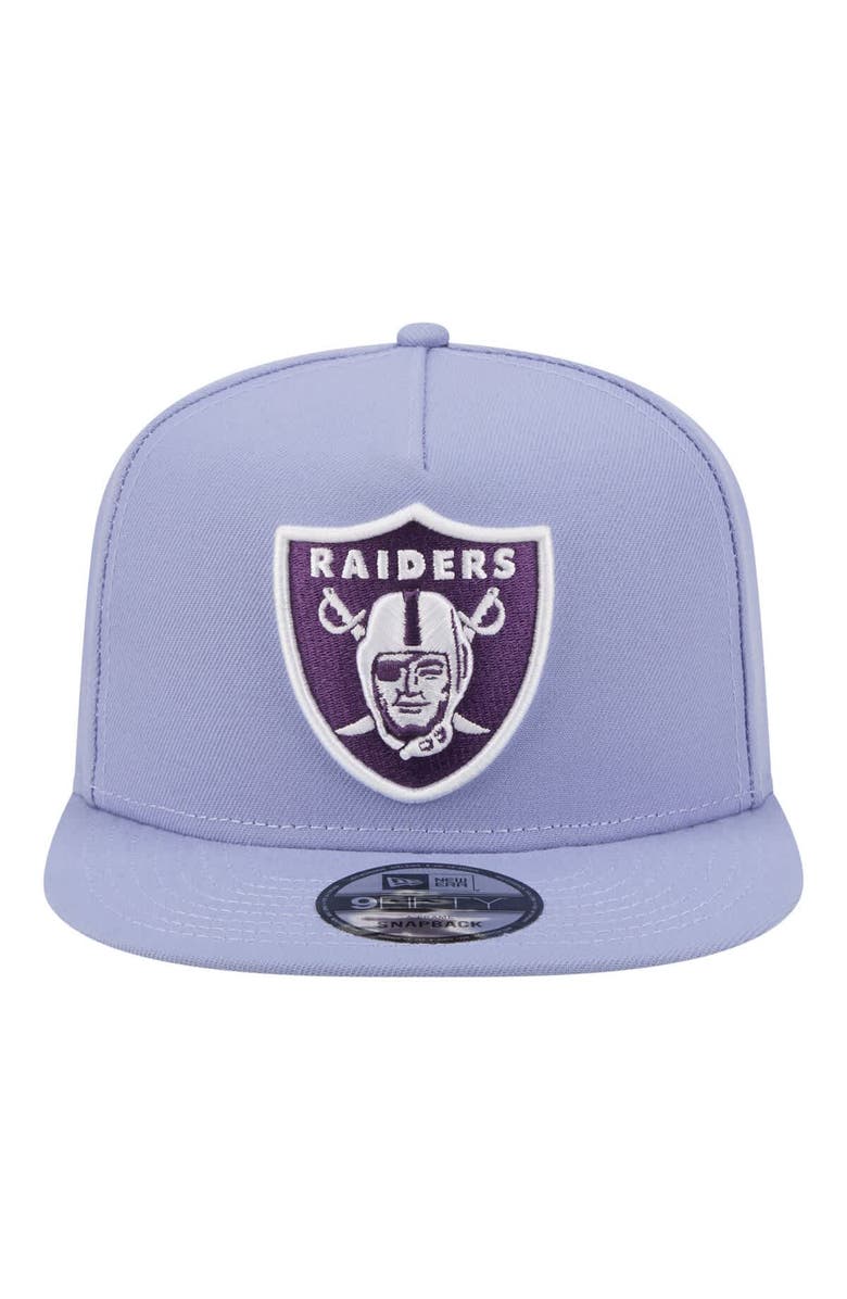 New Era Men's New Era  Lavender Las Vegas Raiders Bloom A-Frame 9FIFTY Snapback Hat, Alternate, color, Lavender
