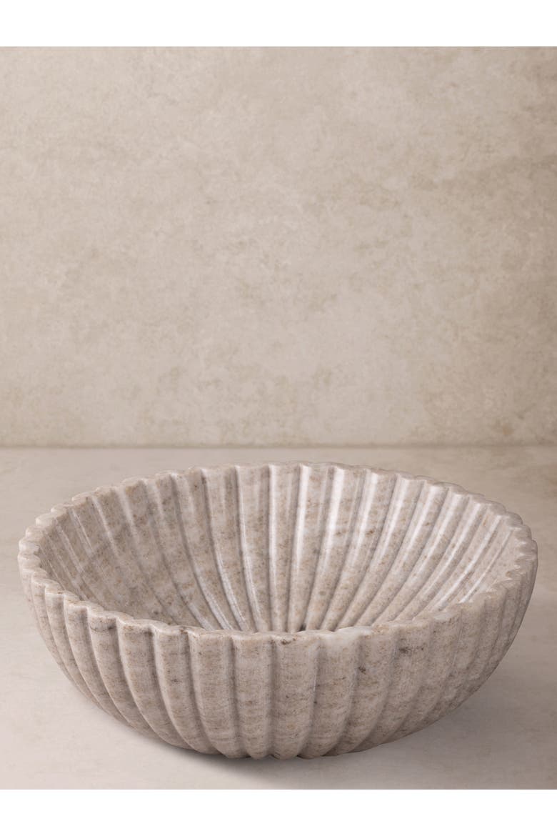 Cairo Beige Marble Bowl, Main, color, Beige