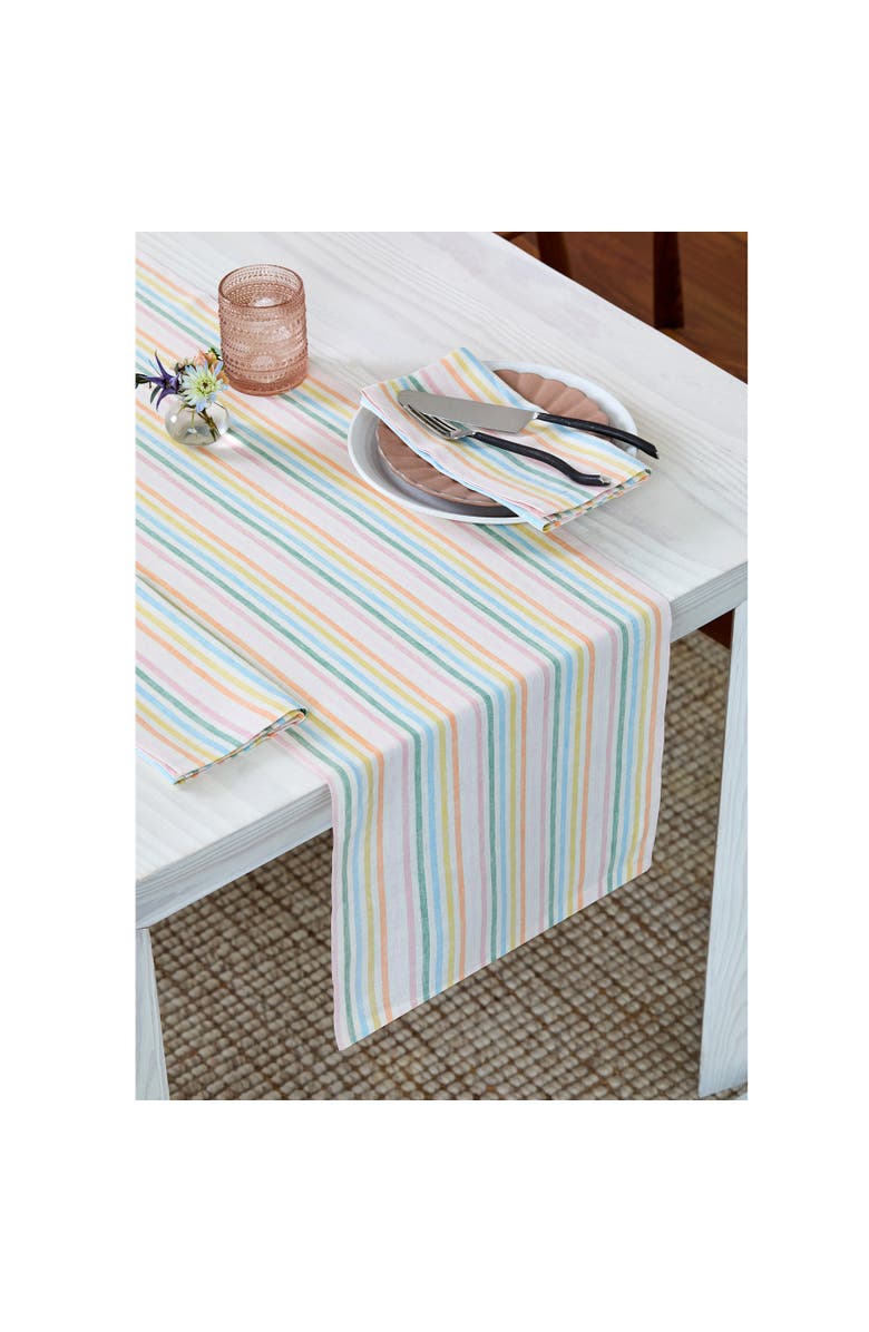 Solino Home Linen Table Runner for Dining Table, Holiday and Everyday Table Decor - Julia, Alternate, color, 
