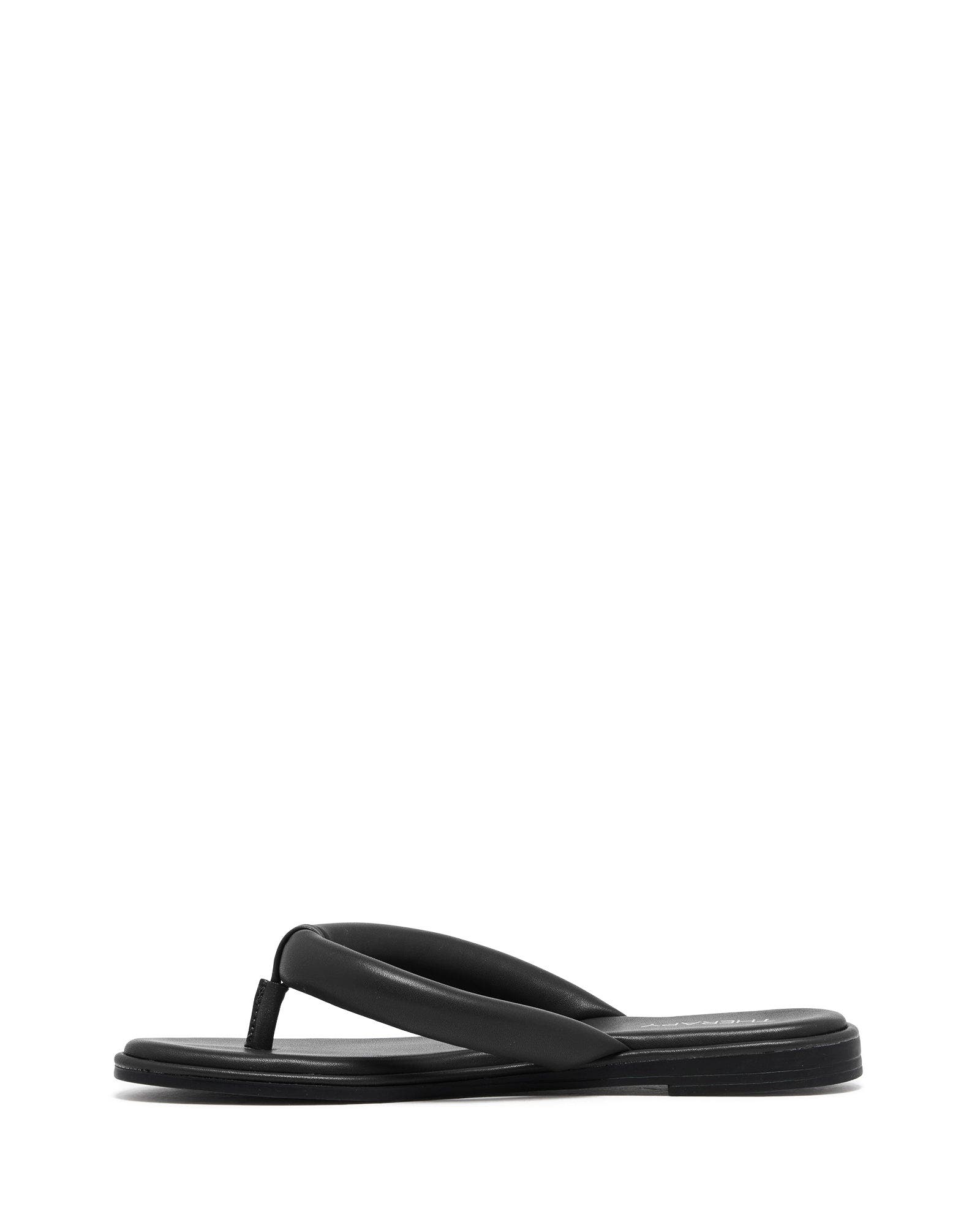 Teva Open Round Toe Sandal, Alternate, color, BLACK PU