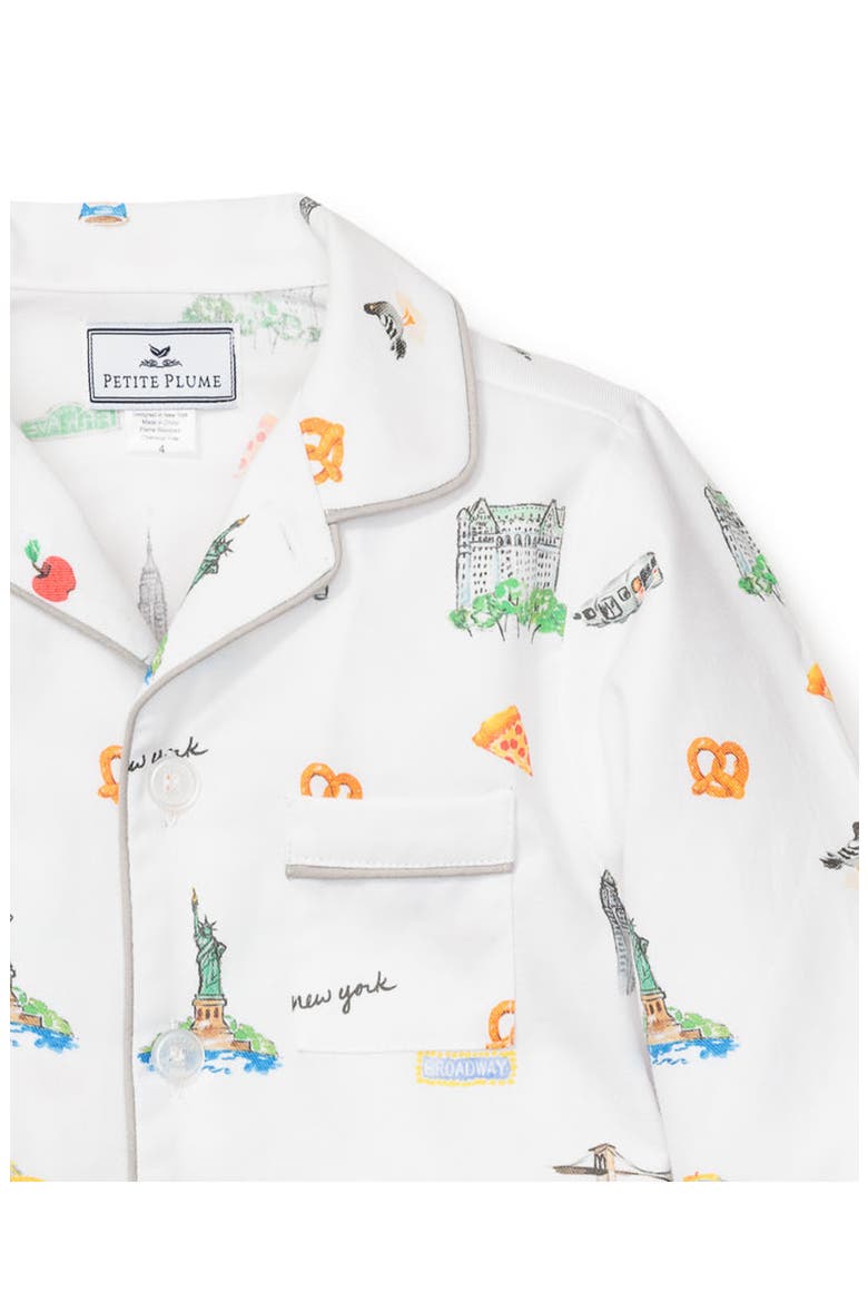 Kids' New York Two-Piece Pajamas, Alternate, color, WHITE