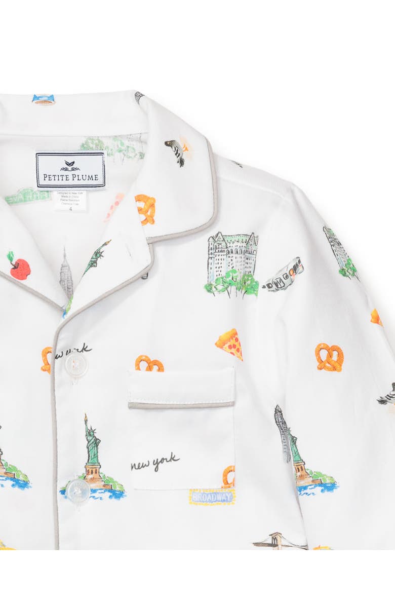 Petite Plume Kids' New York Two-Piece Pajamas, Alternate, color,