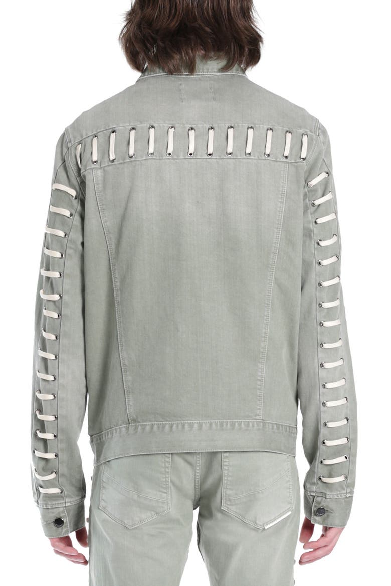 Nonstretch Denim Jacket, Alternate, color, ASPEN