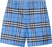 Burberry Check Cotton Oxford Shorts