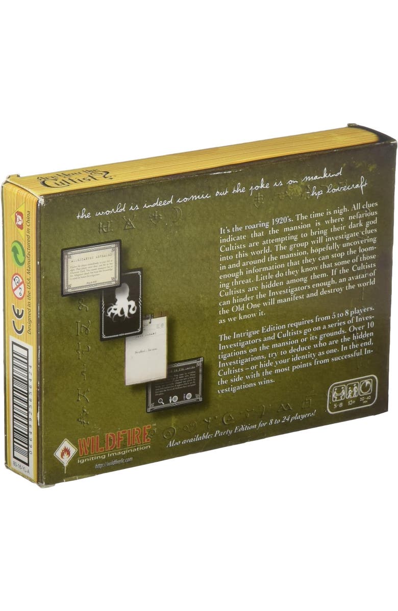 WildFire Are You The Cultist Intrigue Edition Social Deduction Party Game, Alternate, color, 
